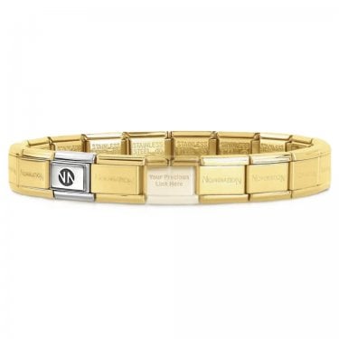 Nomination Original Composable Gold Tone Classic Bracelet Base Links 14 - Small