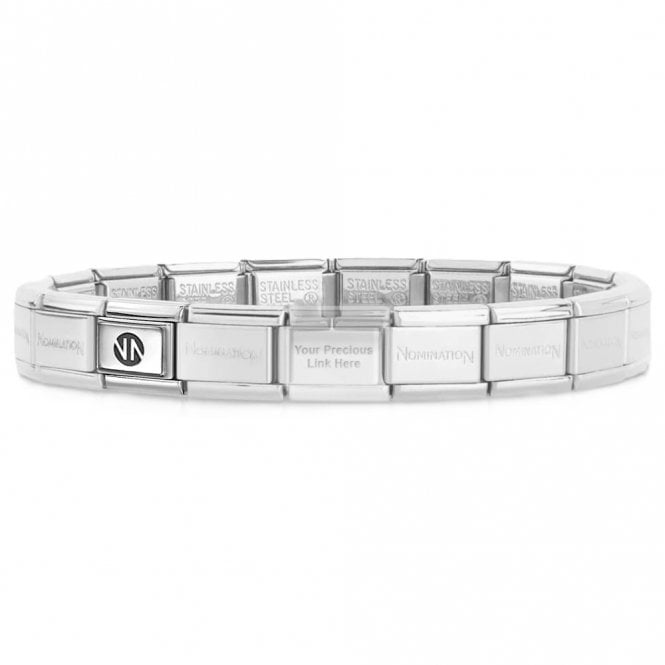 Nomination  Original Composable Silver Classic Bracelet Base Links 16 - Medium