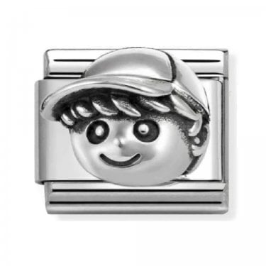 Nomination Oxidized Boy Silver Shine Charm