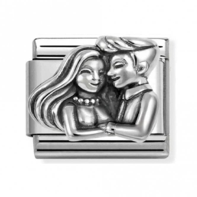 Nomination  Oxidized Couple Silver Shine Charm