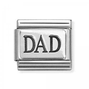 Nomination Oxidized Dad Silver Shine Charm