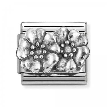 Nomination Oxidized Flowers Silver Shine Charm