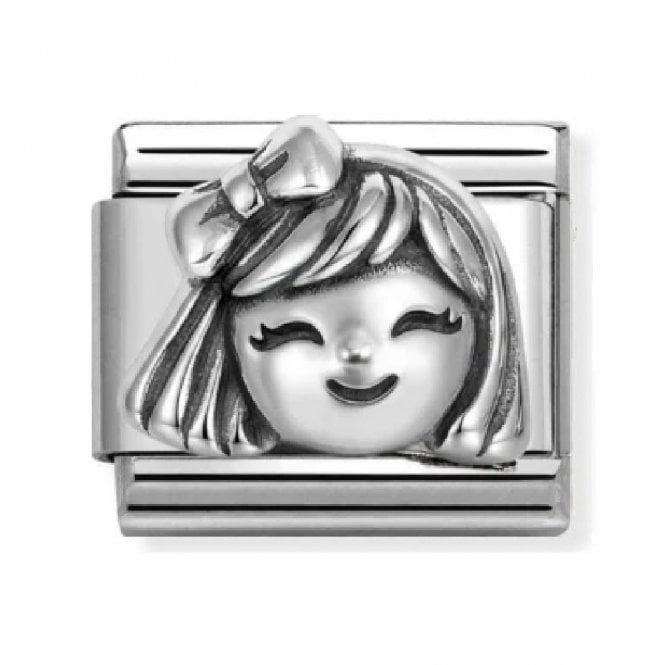 Nomination  Oxidized Girl Silver Shine Charm