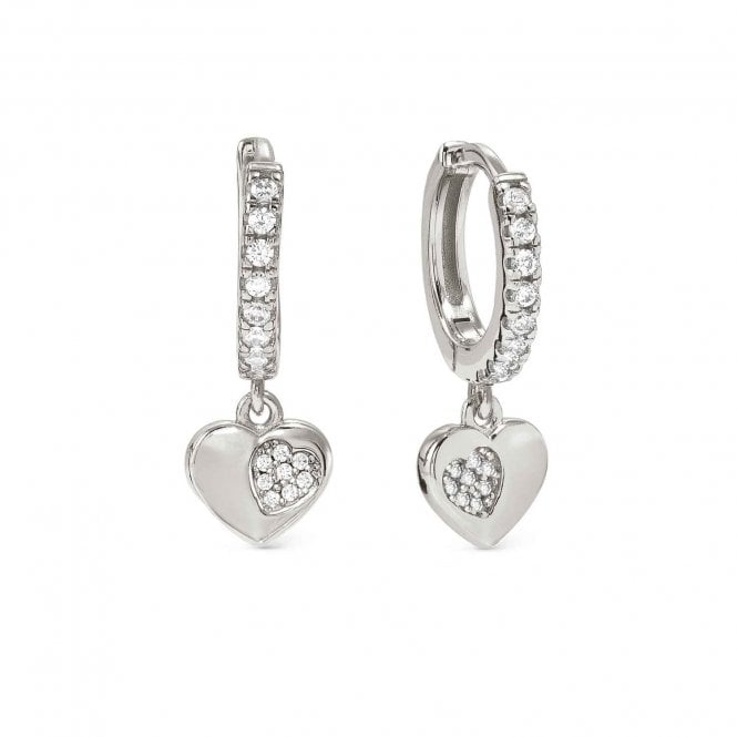 Nomination  Petit Sparkle CZ Heart Hoop Earrings 0.7 x 0.6cm
