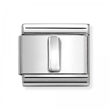 Nomination Plain I Initial Silver Shine Charm