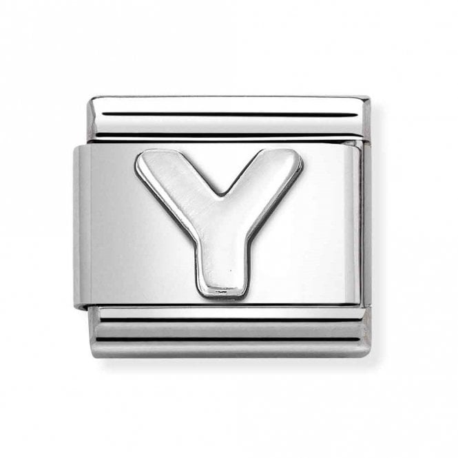 Nomination  Plain Y Initial Silver Shine Charm