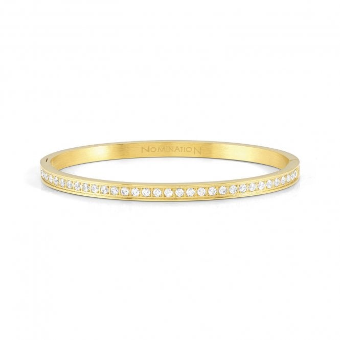Nomination  Pretty Bangles CZ Gold Tone Bangle 6 x 5.20cm