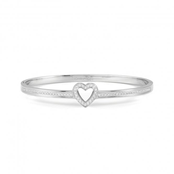 Nomination  Pretty Bangles CZ Heart Bangle 6.3 x 5.5cm
