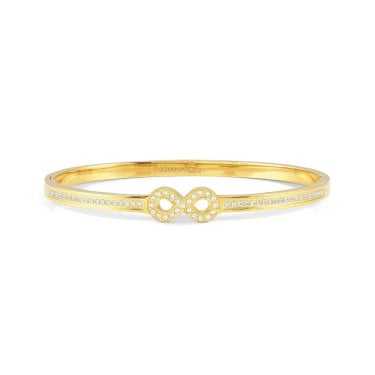 Nomination Pretty Bangles CZ Infinity Gold Tone Bangle 6 x 5.20cm
