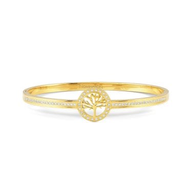 Nomination Pretty Bangles CZ Tree Of Life Gold Tone Bangle 6.3 x 5.5cm