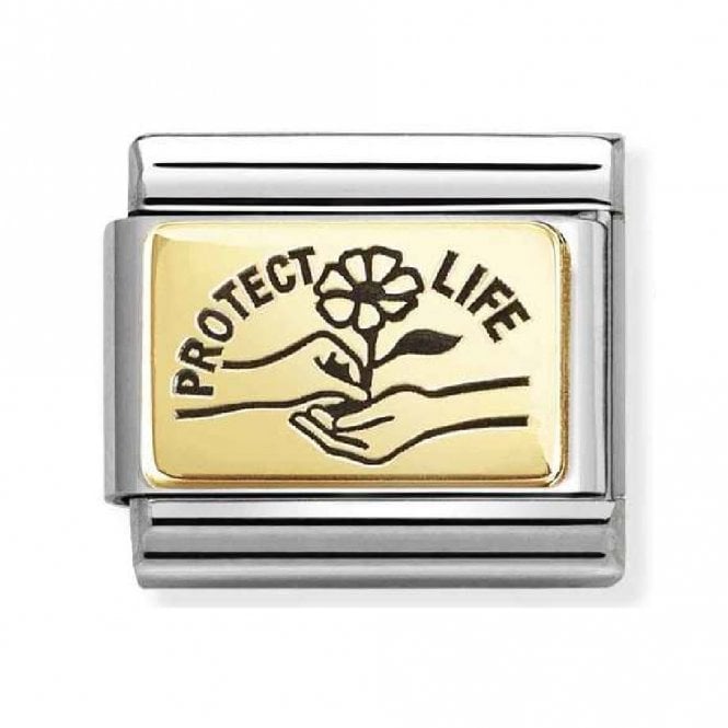 Nomination  Protect Life Yellow Gold Charm