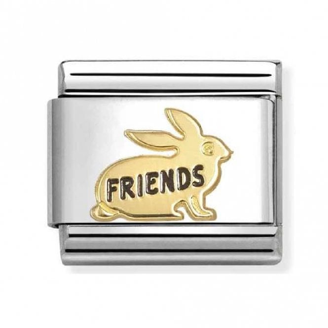 Nomination  Rabbit Friends Yellow Gold Charm