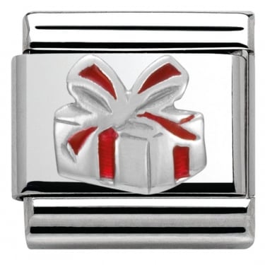 Nomination Red Gift Box Silver Shine