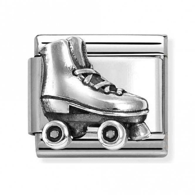 Nomination  Roller Skate Silver Shine Charm
