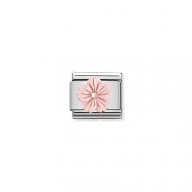 Nomination Rose Gold Flower in Rose Coral