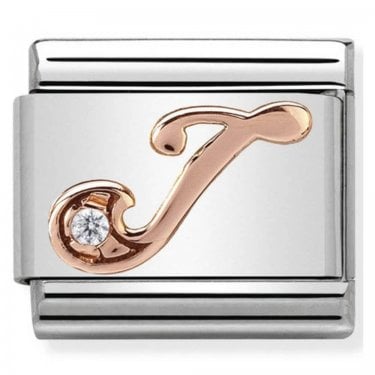 Nomination Rose Gold J Initial