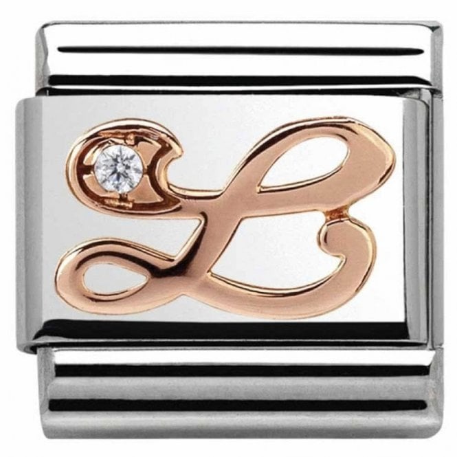 Nomination  Rose Gold L Initial