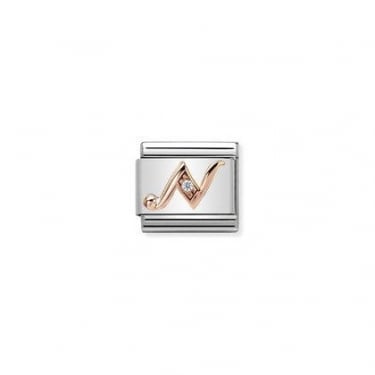 Nomination Rose Gold N Initial