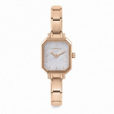 Nomination Rose Gold Rectangular Paris Watch