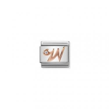Nomination Rose Gold W Initial