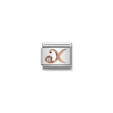 Nomination Rose Gold X Initial