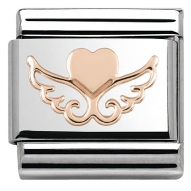 Nomination Rose Heart with Wings