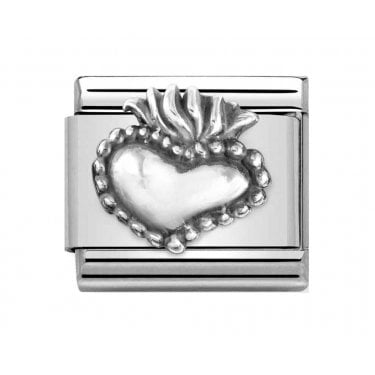 Nomination Sacred Heart Silver Shine Charm