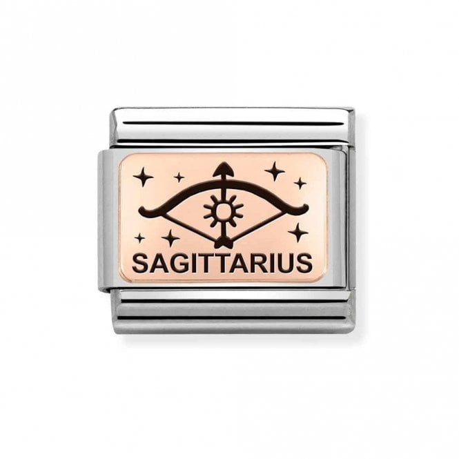 Nomination  Sagittarius Rose Gold Charm