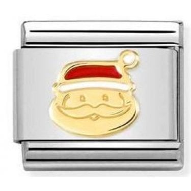 Nomination Santa Claus Face Yellow Gold Charm