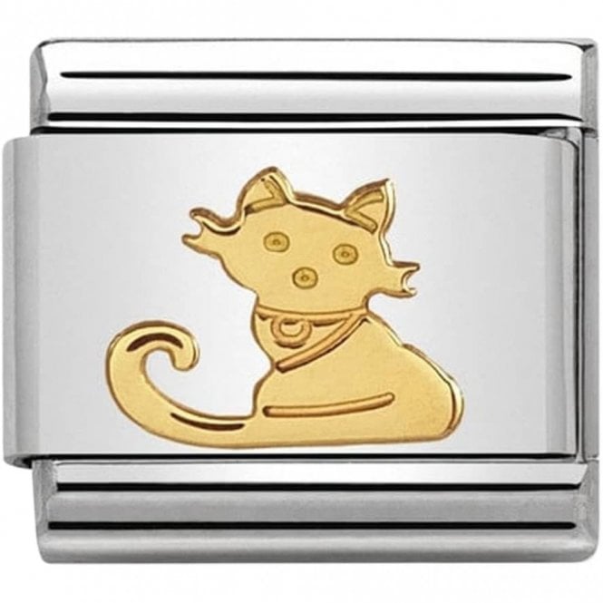 Nomination  Seated Cat Yellow Gold