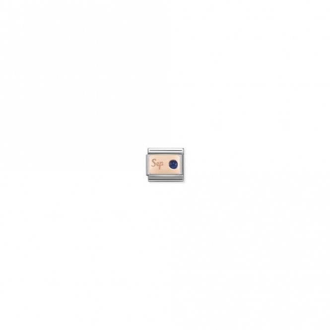 Nomination  September Sapphire Rose Gold