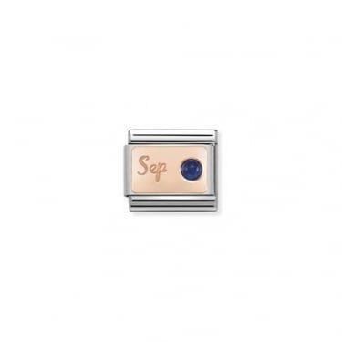 Nomination September Sapphire Rose Gold