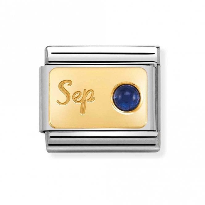 Nomination  September Sapphire Yellow Gold Charm