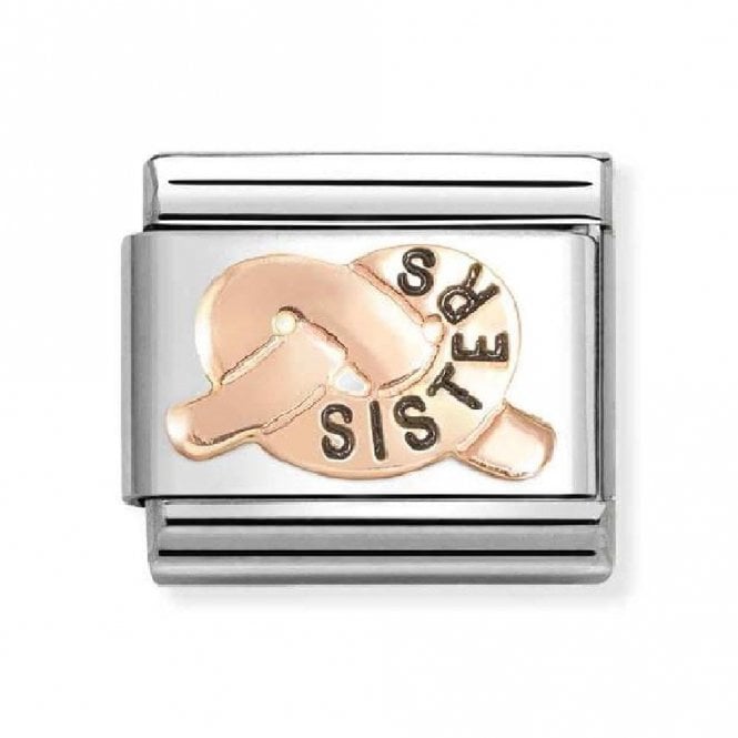 Nomination  Sisters Knot Rose Gold Charm