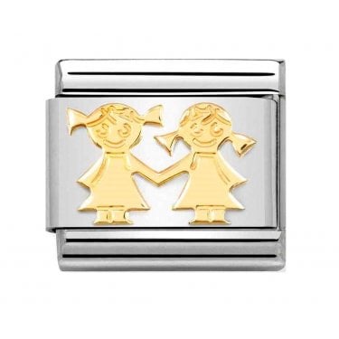 Nomination Sisters Yellow Gold Charm
