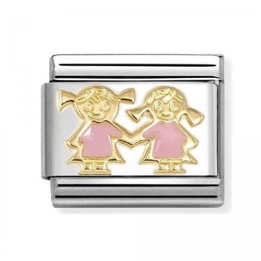 Nomination Sisters Yellow Gold Charm