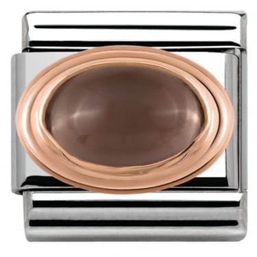 Nomination Smoky Quartz Rose Gold