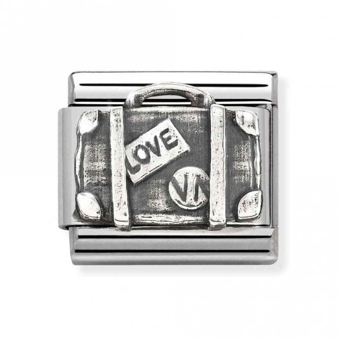 Nomination  Suitcase Silver Shine Charm