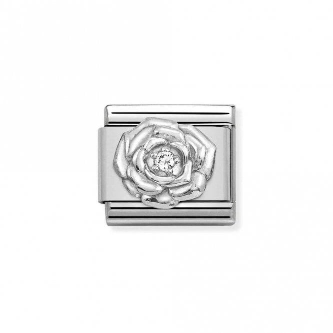 Nomination  Swarovski Rose Silver Charm