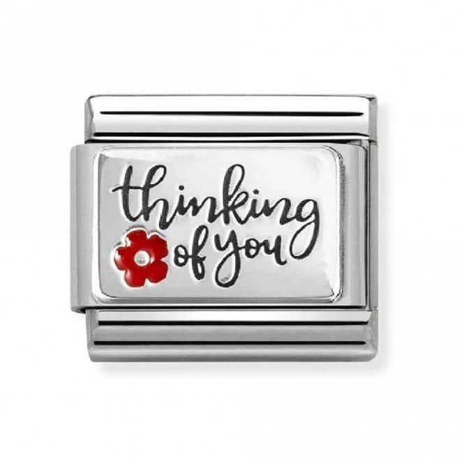 Nomination  Thinking of You Silver Shine Charm