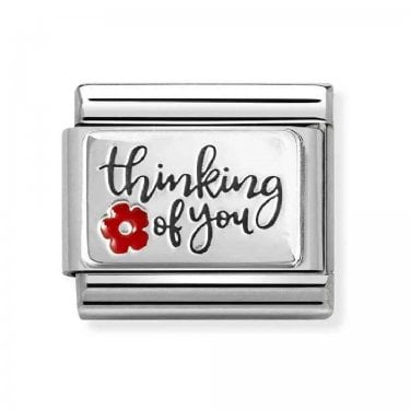 Nomination Thinking of You Silver Shine Charm