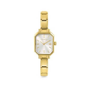 Nomination Time Paris Silver Dial Gold Tone Stainless Steel Watch