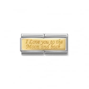 Nomination To the Moon and Back Double Link Yellow Gold