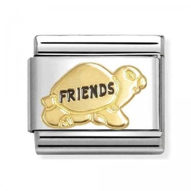 Nomination Turtle Friends Yellow Gold Charm