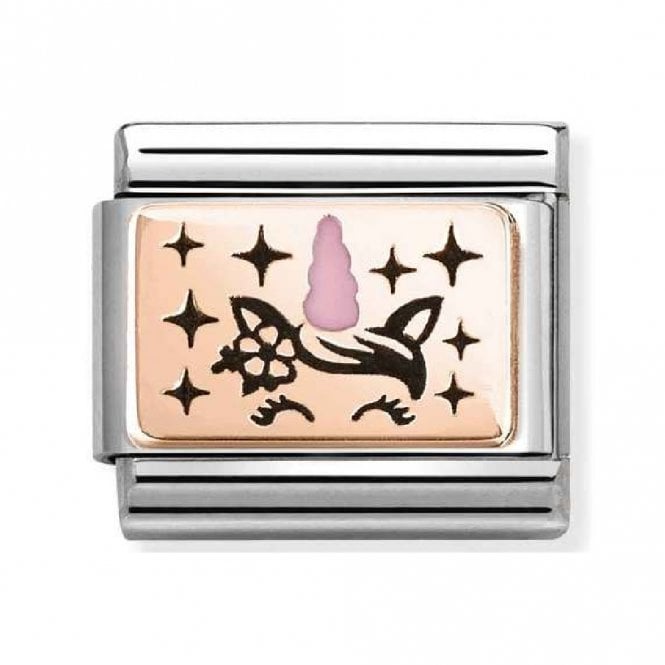 Nomination  Unicorn with Pink Horn Rose Gold Charm