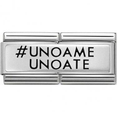 Nomination #Unoame Unoate Double Link Silvershine