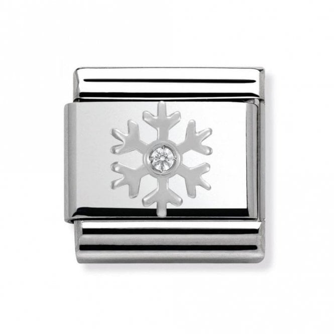 Nomination  White Snowflake Silver Shine