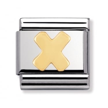 Nomination X Initial Yellow Gold 