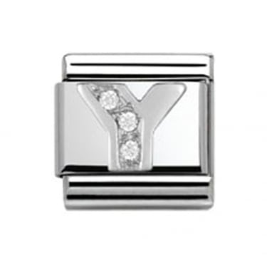 Nomination Y Initial Silver Shine