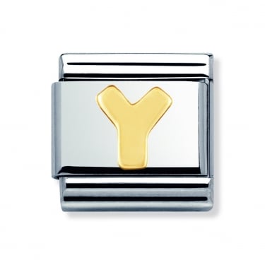 Nomination Y Initial Yellow Gold 
